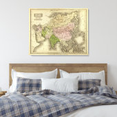 Toile Carte des voyages en Asie (Insitu(Chambre))