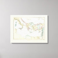 Carte des voyages missionnaires de l'apôtre Paul