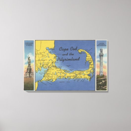 Toile Carte détaillée du Pèlerin (Recto)