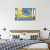 Toile Carte détaillée du Pèlerin (Insitu(Chambre))