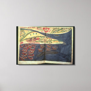 Toile Carte d'exploration de Surat