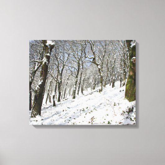 Toile Carte d'hiver de la forêt de Macclesfield (Recto)