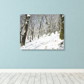 Toile Carte d'hiver de la forêt de Macclesfield (Insitu (Plancher de Bois))
