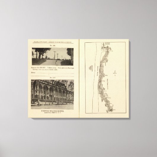 Toile Carte d'index New York City (Recto)