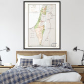 Toile Carte d'Israël (1967) (Insitu(Chambre))