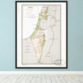 Toile Carte d'Israël (1967) (Insitu (Plancher de Bois))