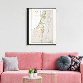 Toile Carte d'Israël (1967) (Insitu(Salon))