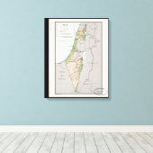 Toile Carte d'Israël (1967) (Insitu (Plancher de Bois))