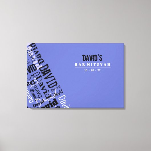 Toile Carte d'ouverture de session du Bat mitzvah de la  (Recto)