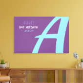 Toile Carte d'ouverture de session d'un Bat mitzvah de b (Insitu(Salon))