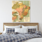 Toile Carte du Brésil (Insitu(Chambre))