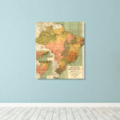 Toile Carte du Brésil (Insitu (Plancher de Bois))