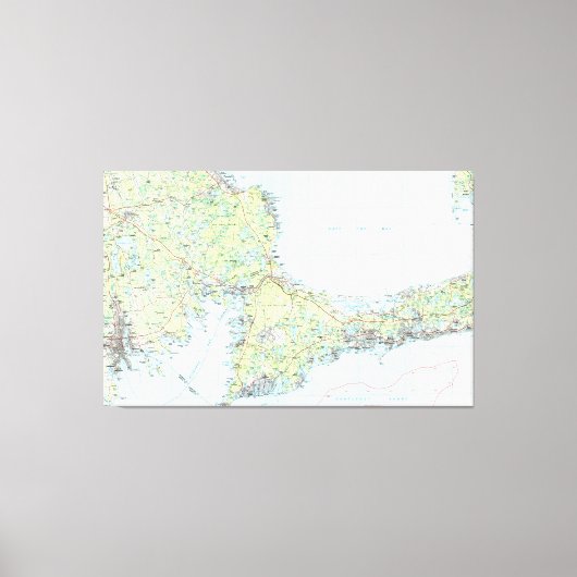 Toile Carte du Cap Cod (1986) (Recto)