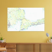 Toile Carte du Cap Cod (1986) (Insitu(Salon))