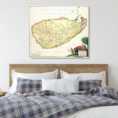 Toile Carte du Ceylan selon Nicolas Visscher (Insitu(Chambre))