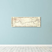 Toile Carte du chemin de fer du Pacifique Nord (Insitu (Plancher de Bois))