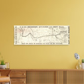 Toile Carte du chemin de fer du Pacifique Nord (Insitu(Salon))