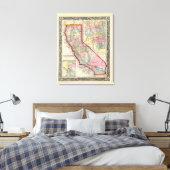 Toile Carte Du Comté De Californie (Insitu(Chambre))