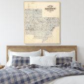 Toile Carte du comté de Carver, Minnesota (Insitu(Chambre))