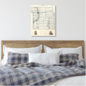 Toile Carte du comté de Hamilton, État de l'Iowa (Insitu(Chambre))
