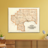 Toile Carte du comté de Jefferson (Insitu(Salon))