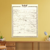 Toile Carte du comté de Jefferson (Insitu(Salon))