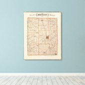 Toile Carte du comté de Johnson (Insitu (Plancher de Bois))