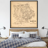Toile Carte du comté de Kendall, Texas (1879) (Insitu(Chambre))