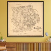 Toile Carte du comté de Kendall, Texas (1879) (Insitu(Salon))