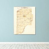 Toile Carte du comté de La Porte (Insitu (Plancher de Bois))