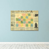 Toile Carte du comté de McLean, Illinois 1886 (Insitu (Plancher de Bois))