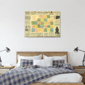 Toile Carte du comté de McLean, Illinois 1886 (Insitu(Chambre))