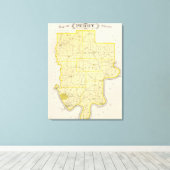 Toile Carte du comté de Perry (Insitu (Plancher de Bois))