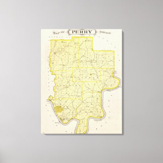 Toile Carte du comté de Perry (Recto)
