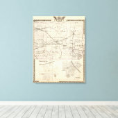 Toile Carte du comté de Perry, Nashville et Carmi (Insitu (Plancher de Bois))