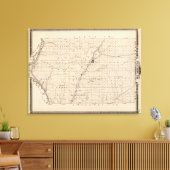 Toile Carte du comté de Plymouth (Insitu(Salon))