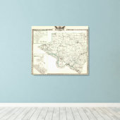 Toile Carte du comté de Randolph, Red Bud et Chester (Insitu (Plancher de Bois))