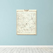 Toile Carte du comté de Saline (Insitu (Plancher de Bois))