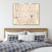 Toile Carte du comté de Wayne (Insitu(Chambre))