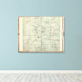 Toile Carte du comté de Wayne, État de l'Iowa (Insitu (Plancher de Bois))