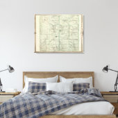 Toile Carte du comté de Wayne, État de l'Iowa (Insitu(Chambre))