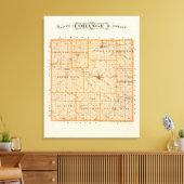 Toile Carte du comté d'Orange (Insitu(Salon))