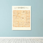 Toile Carte du comté d'Orange (Insitu (Plancher de Bois))