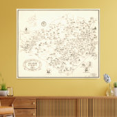 Toile Carte du comté d'Orange, New York avant 1810 (Insitu(Salon))