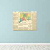 Toile Carte Du Connecticut (Insitu (Plancher de Bois))