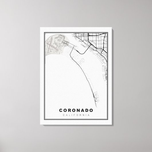Toile Carte du Coronado (Recto)