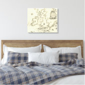 Toile Carte du cours de l'Armada espagnole (Insitu(Chambre))