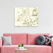 Toile Carte du cours de l'Armada espagnole (Insitu(Salon))