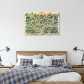 Toile Carte du Daily Telegraph de Londres (Insitu(Chambre))