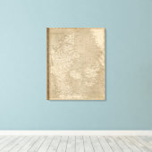 Toile Carte du Danemark par Arrowsmith (Insitu (Plancher de Bois))